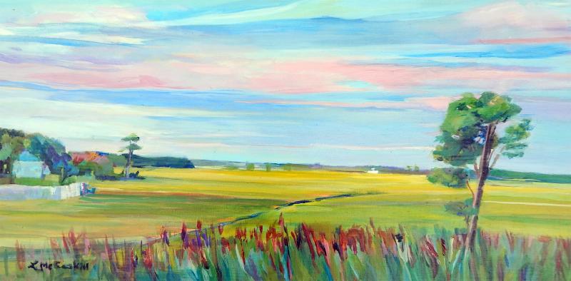 “Morning View of the Glade,” acrylic by Lesley McCaskill.